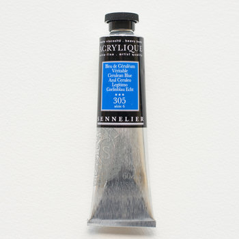 SENNELIER Acrylique Extra fine Tube 60ml Bleu de Céruléum Véritable S6