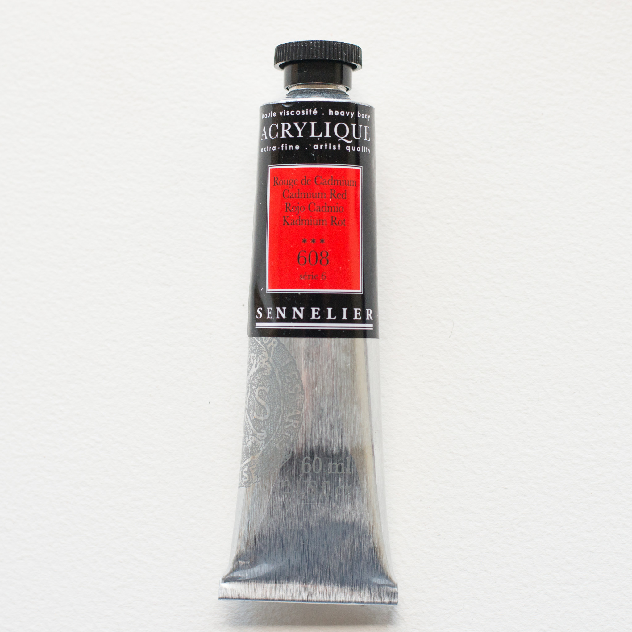 SENNELIER Acrylique Extra fine Tube 60ml Rouge de Cadmium S6