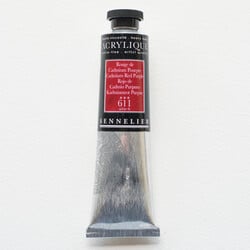 SENNELIER Acrylique Extra fine Tube 60ml Rouge de Cadmium Pourpre S6