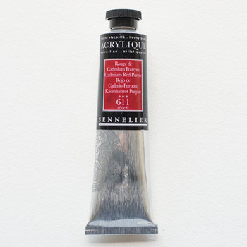 SENNELIER Acrylique Extra fine Tube 60ml Rouge de Cadmium Pourpre S6