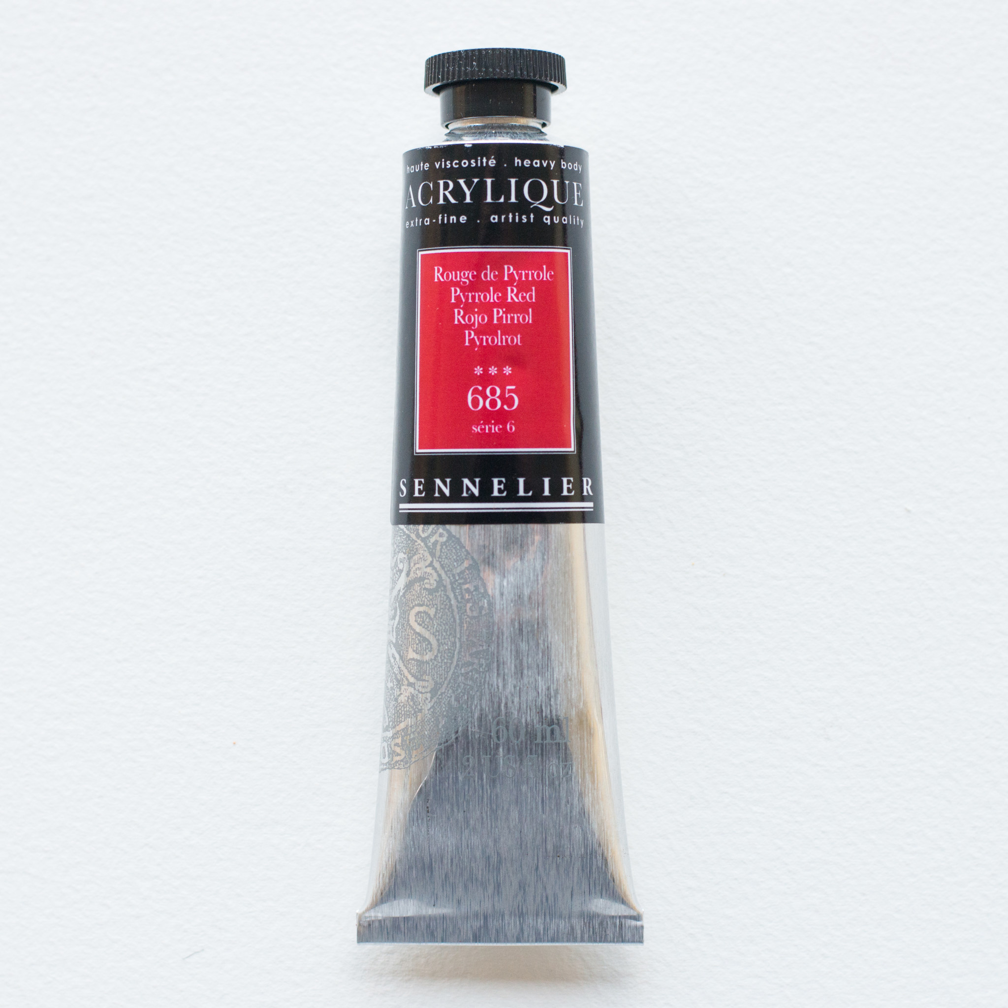 SENNELIER Acrylique Extra fine Tube 60ml Rouge de Pyrrole S6