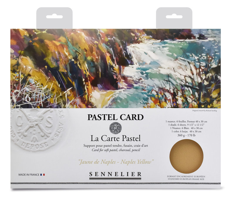 SENNELIER Pochette Pastel Card Jaune de Naples - 6 feuilles - 40x30cm