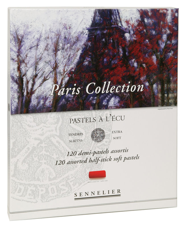 SENNELIER Etui carton Pastel Ecu Paris collection 120 Demi pastels
