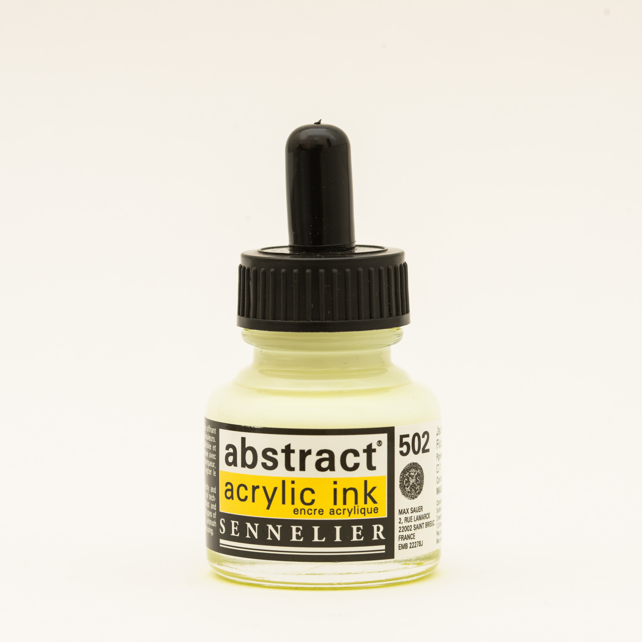 SENNELIER Abstract encre 30ml Jaune fluo