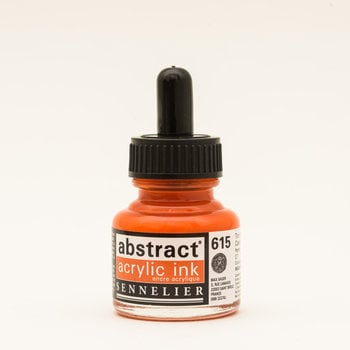 SENNELIER Abstract encre 30ml Ton Rouge de Cadnium Orange imitation