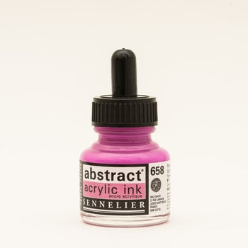 SENNELIER Abstract encre 30ml Rose quinacrido