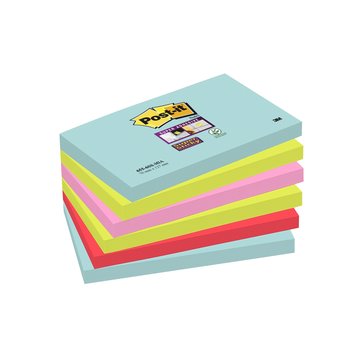 POST-IT marque-pages format 20 x 38 mm, 4 blocs de 50, coloris assortis  (Lot de 2) - Index, marque-page