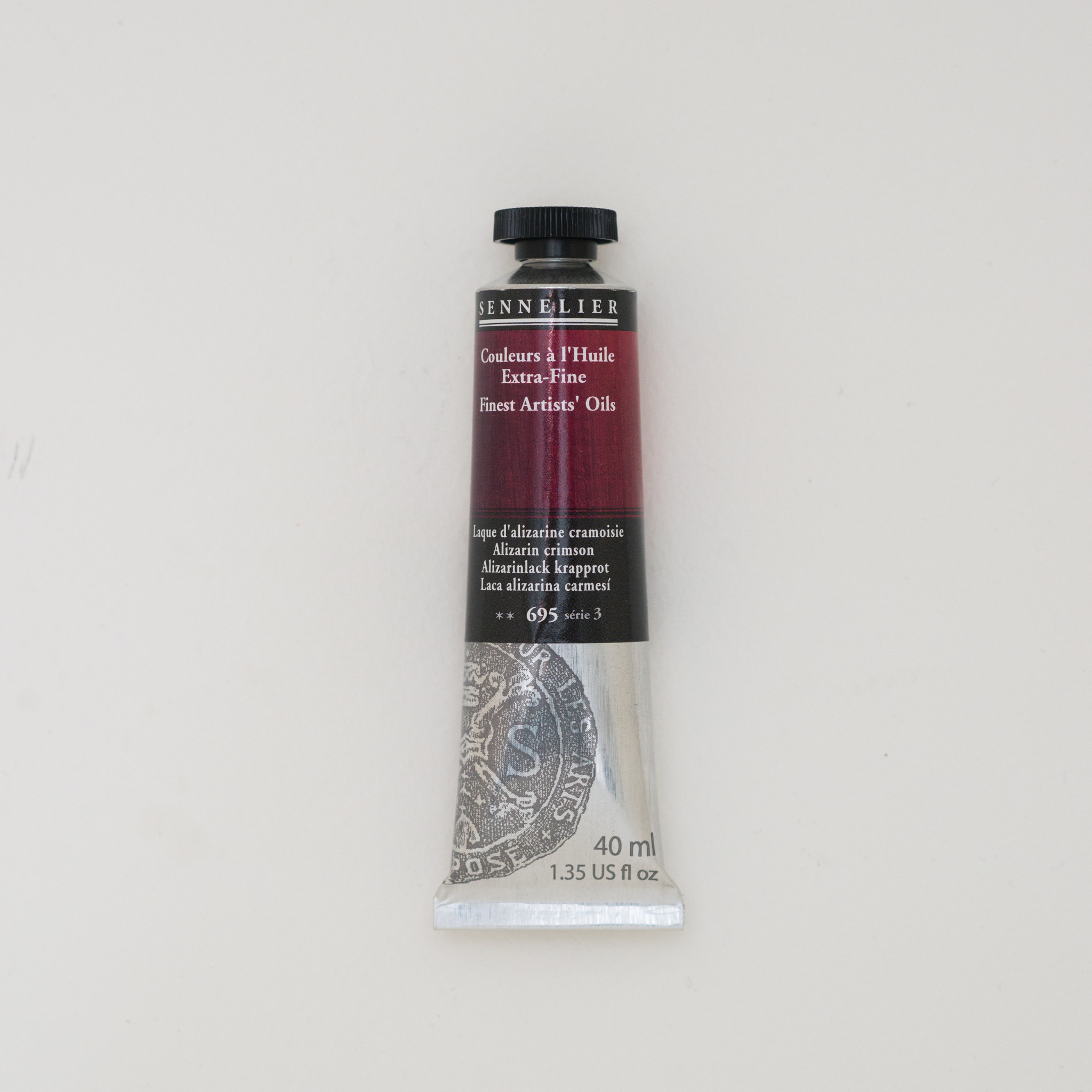 Ancienne Huile D'encre Speedball Alizarine Rouge Cramoisi - Tube Métal 37 Ml - Années 1960 NOS