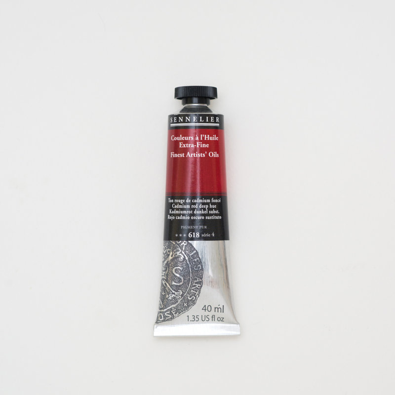SENNELIER Huile Extra fine Tube 40ml Ton Rouge de Cadmium Foncé S4