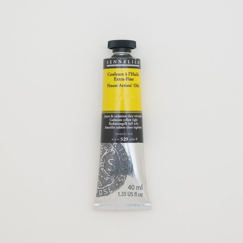 SENNELIER Huile Extra fine Tube 40ml Jaune de Cadmium Clair Véritable S6