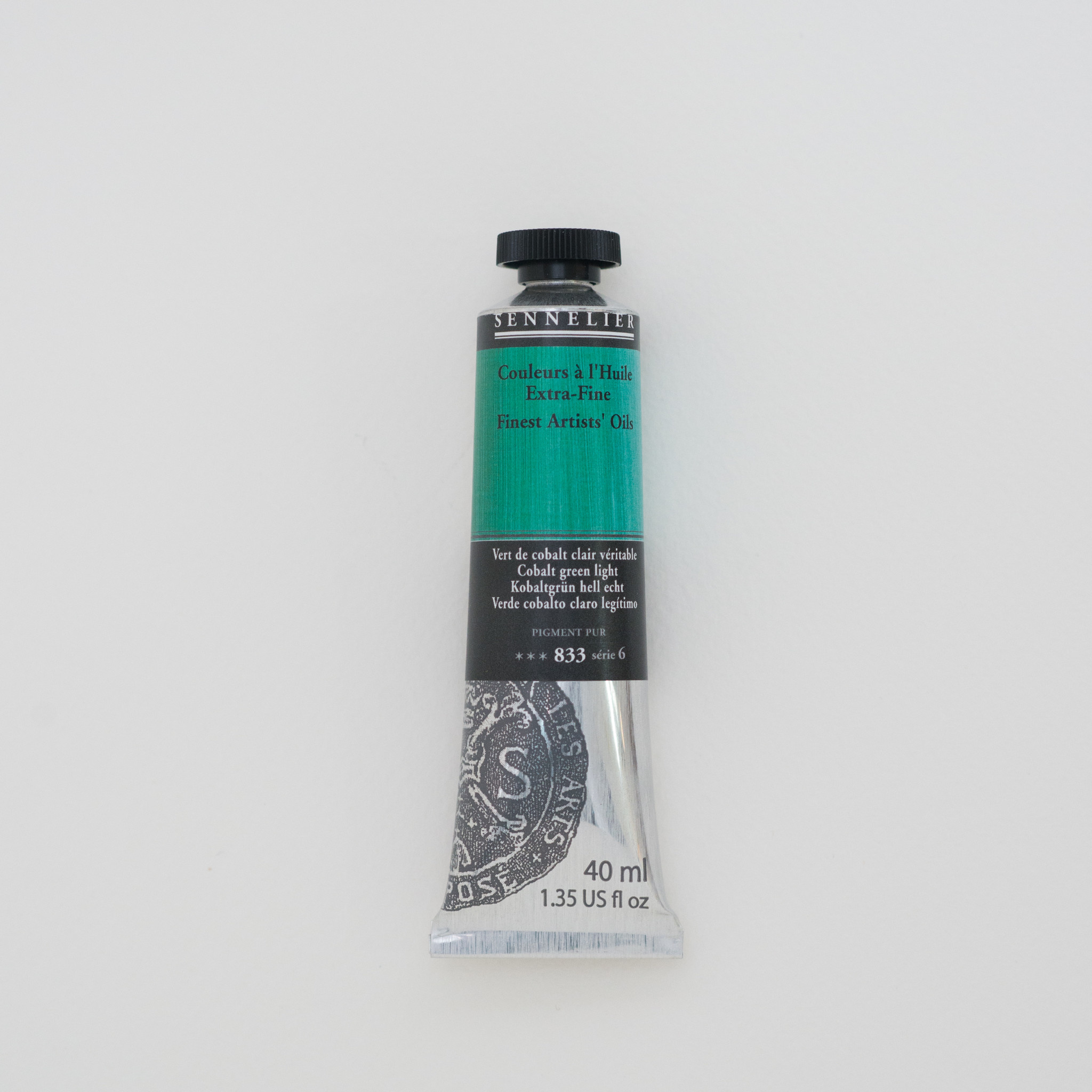 SENNELIER Huile Extra fine Tube 40ml Vert de Cobalt Clair Véritable S6