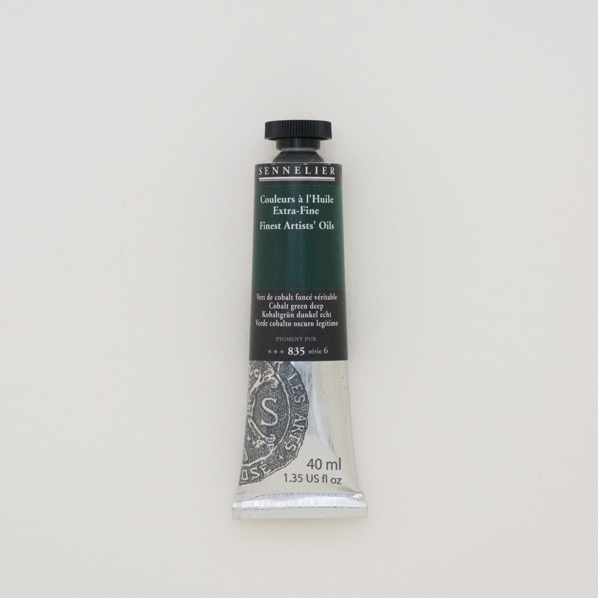 SENNELIER Huile Extra fine Tube 40ml Vert de Cobalt Foncé Véritable S6