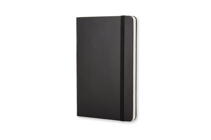 MOLESKINE Carnet Classique Grand Format Pages Blanches Noir Couverture Rigide