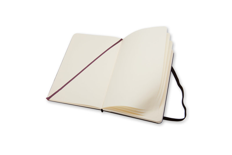 MOLESKINE Carnet Classique Grand Format Pages Blanches Noir Couverture Rigide