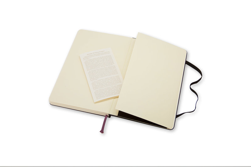 MOLESKINE Carnet Classique Grand Format Pages Blanches Noir Couverture Rigide