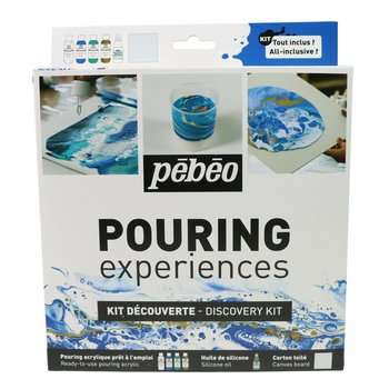 PEBEO Kit Découverte Pouring 4X59 Ml + Silicone 50 Ml
