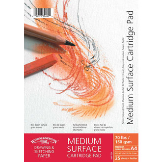 WINSOR & NEWTON W&N BLOC PAPIER GRAIN MOYEN SPIRALE 150GR A4 25 FEUILLES WINSOR & NEWTON W&N BLOC PAPIER GRAIN MOYEN SPIRALE 150GR A4 25 FEUILLES