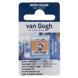 VAN GOGH Peinture aquarelle Godet Jaune de Naples Rouge 224