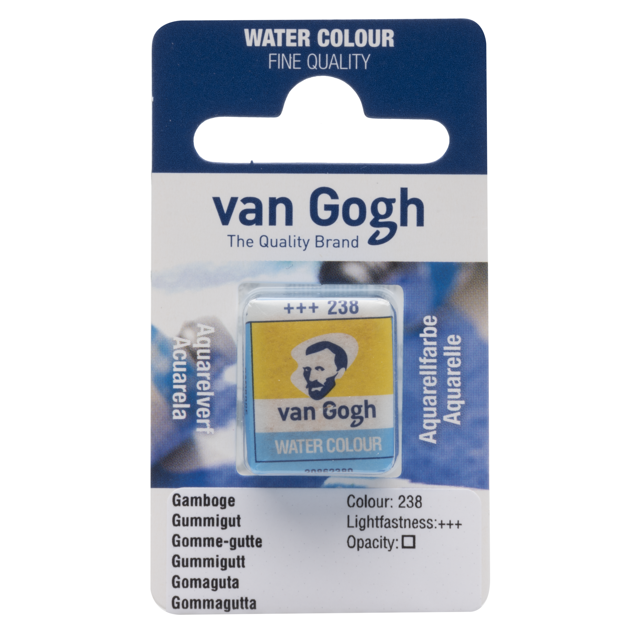 VAN GOGH Peinture aquarelle Godet Gomme-Gutte 238