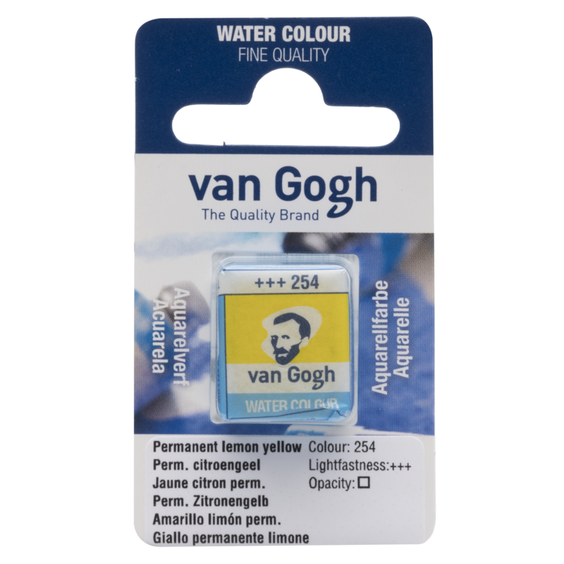 VAN GOGH Peinture aquarelle Godet Jaune Citron Permanent (Primaire) 254