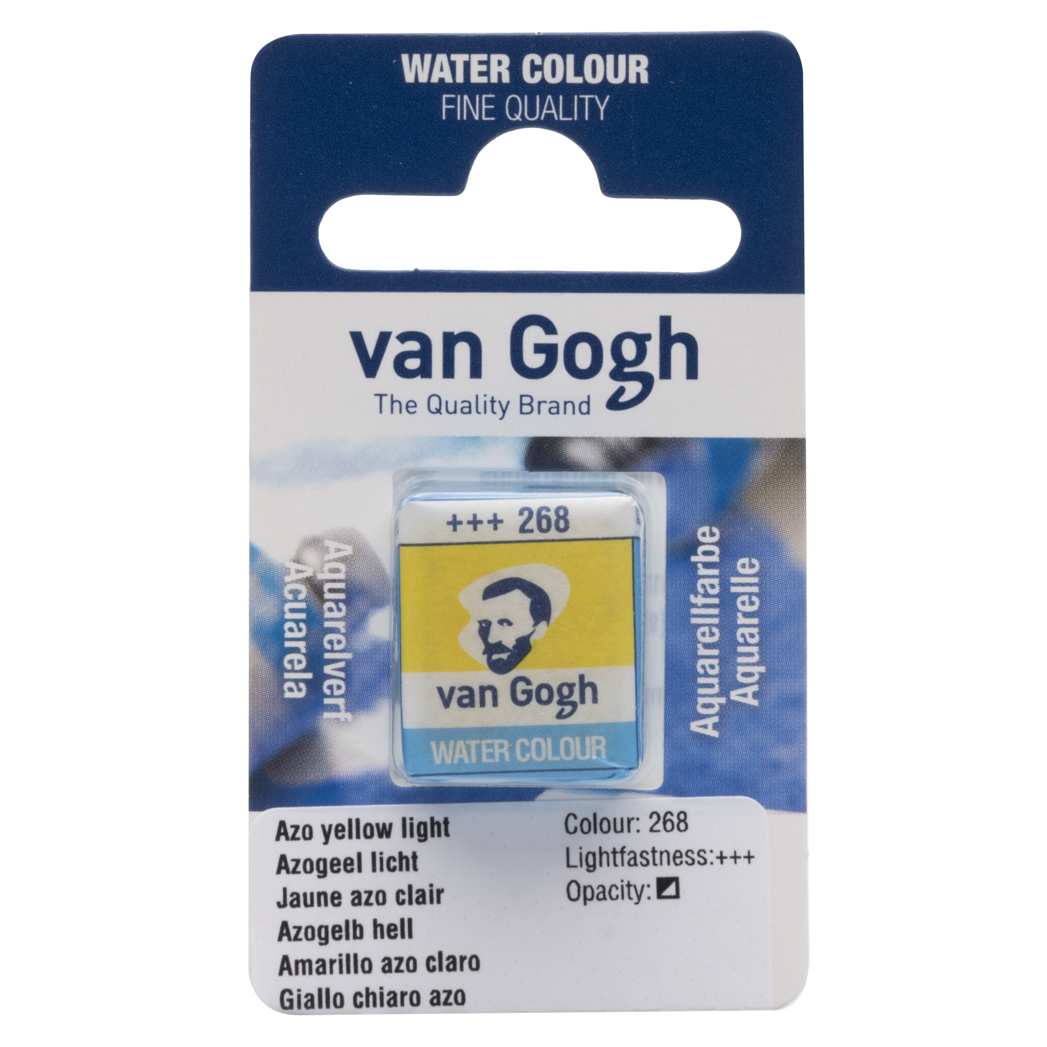VAN GOGH Peinture aquarelle Godet Jaune Azo Clair 268