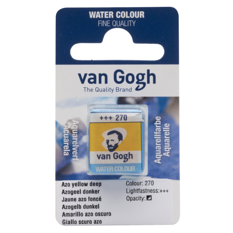 VAN GOGH Peinture aquarelle Godet Jaune Azo Foncé 270