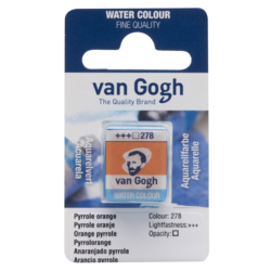 VAN GOGH Peinture aquarelle Godet Orange Pyrrole 278