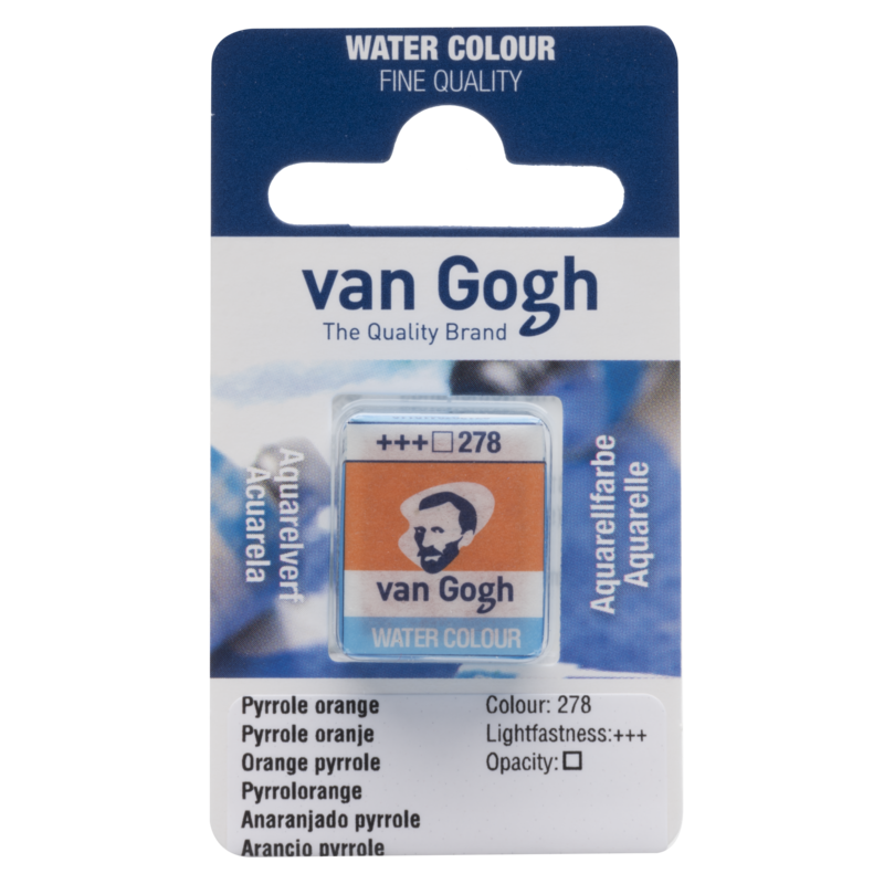 VAN GOGH Peinture aquarelle Godet Orange Pyrrole 278