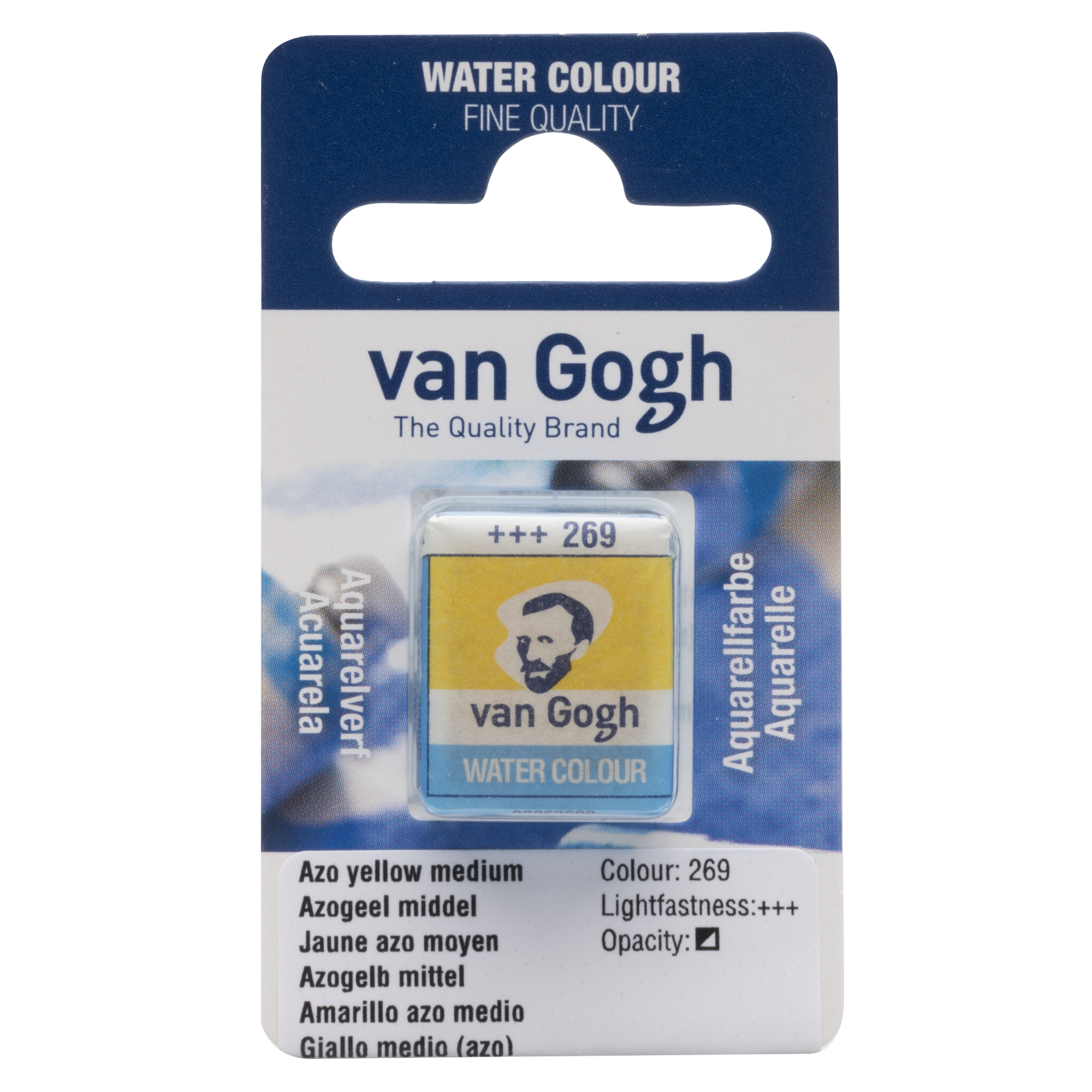 VAN GOGH Peinture aquarelle Godet Jaune Azo Moyen 269