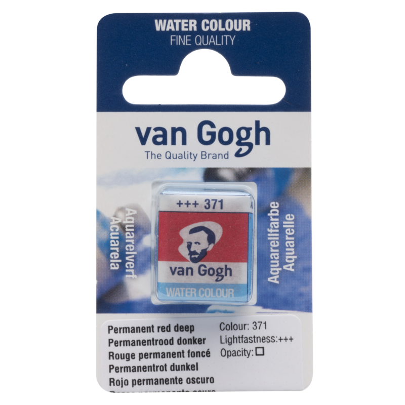 VAN GOGH Peinture aquarelle Godet Rouge Permanent Foncé 371