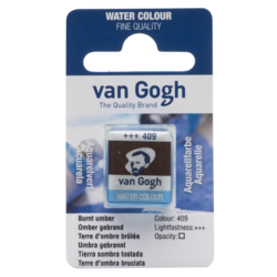 VAN GOGH Peinture aquarelle Godet Terre d'Ombre Brûlée 409