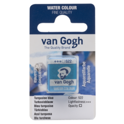 VAN GOGH Peinture aquarelle Godet Bleu Turquoise 522