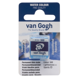 VAN GOGH Peinture aquarelle Godet Violet Bleuâtre Permanent 568