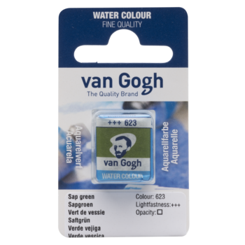 VAN GOGH Peinture aquarelle Godet Vert de Vessie 623