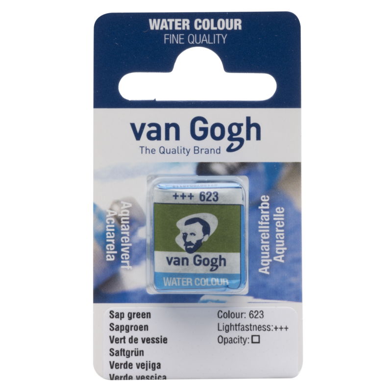 VAN GOGH Peinture aquarelle Godet Vert de Vessie 623