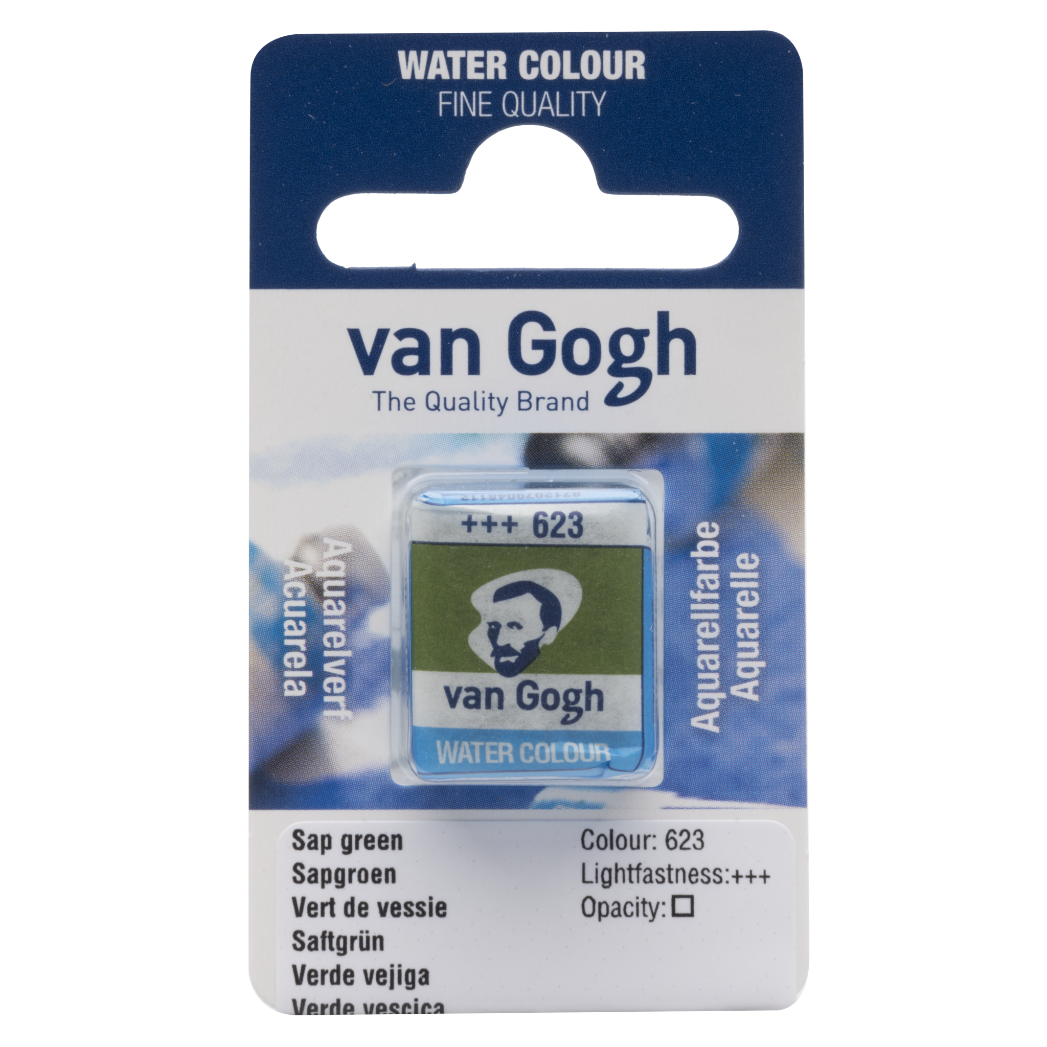 VAN GOGH Peinture aquarelle Godet Vert de Vessie 623