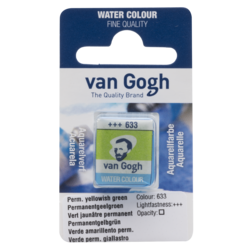 VAN GOGH Peinture aquarelle Godet Vert Jaunâtre Permanent 633