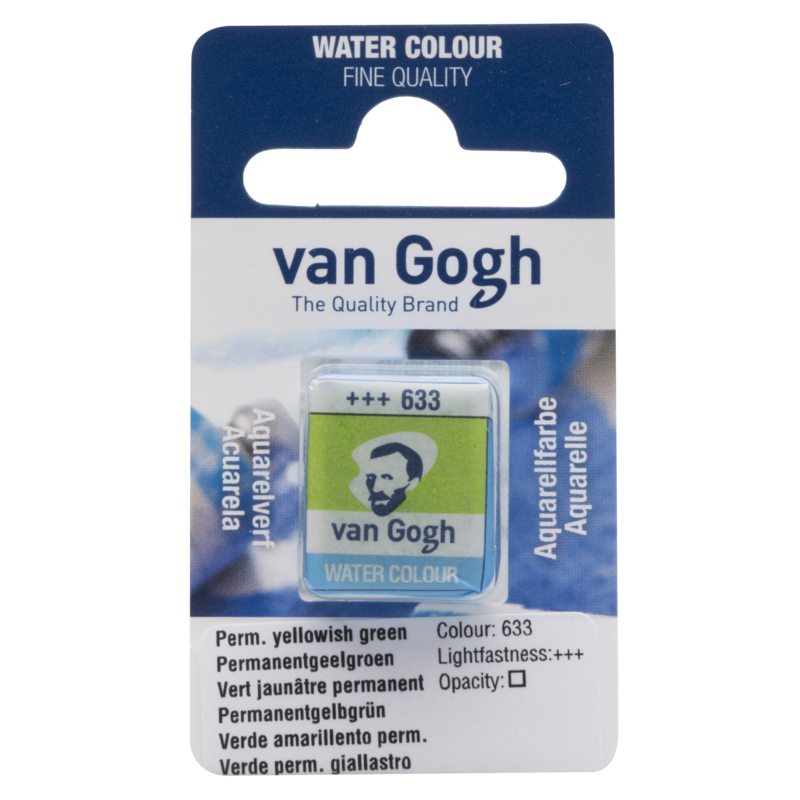 VAN GOGH Peinture aquarelle Godet Vert Jaunâtre Permanent 633