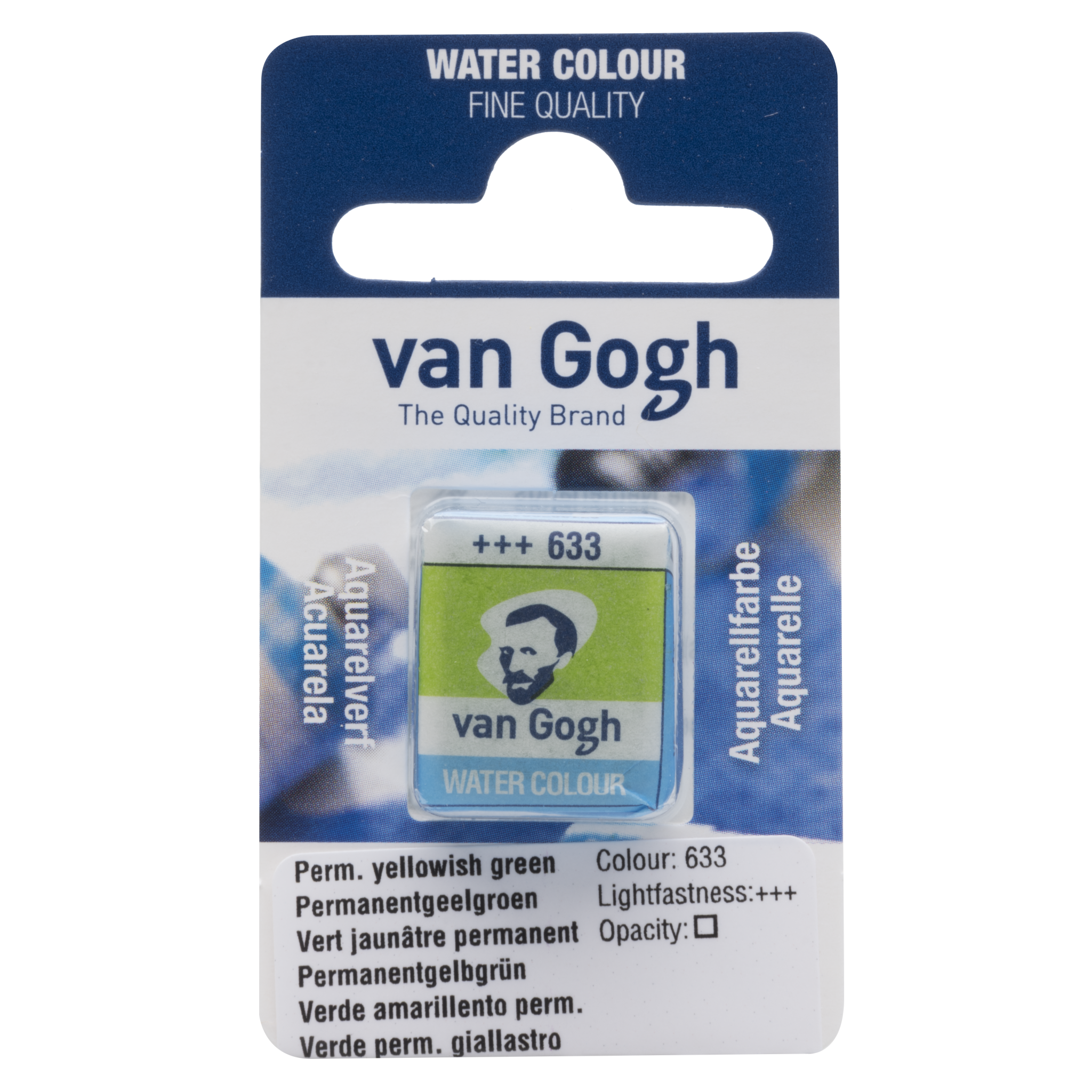 VAN GOGH Peinture aquarelle Godet Vert Jaunâtre Permanent 633