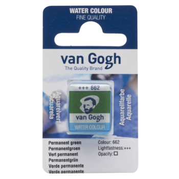 VAN GOGH Peinture aquarelle Godet Vert Permanent 662