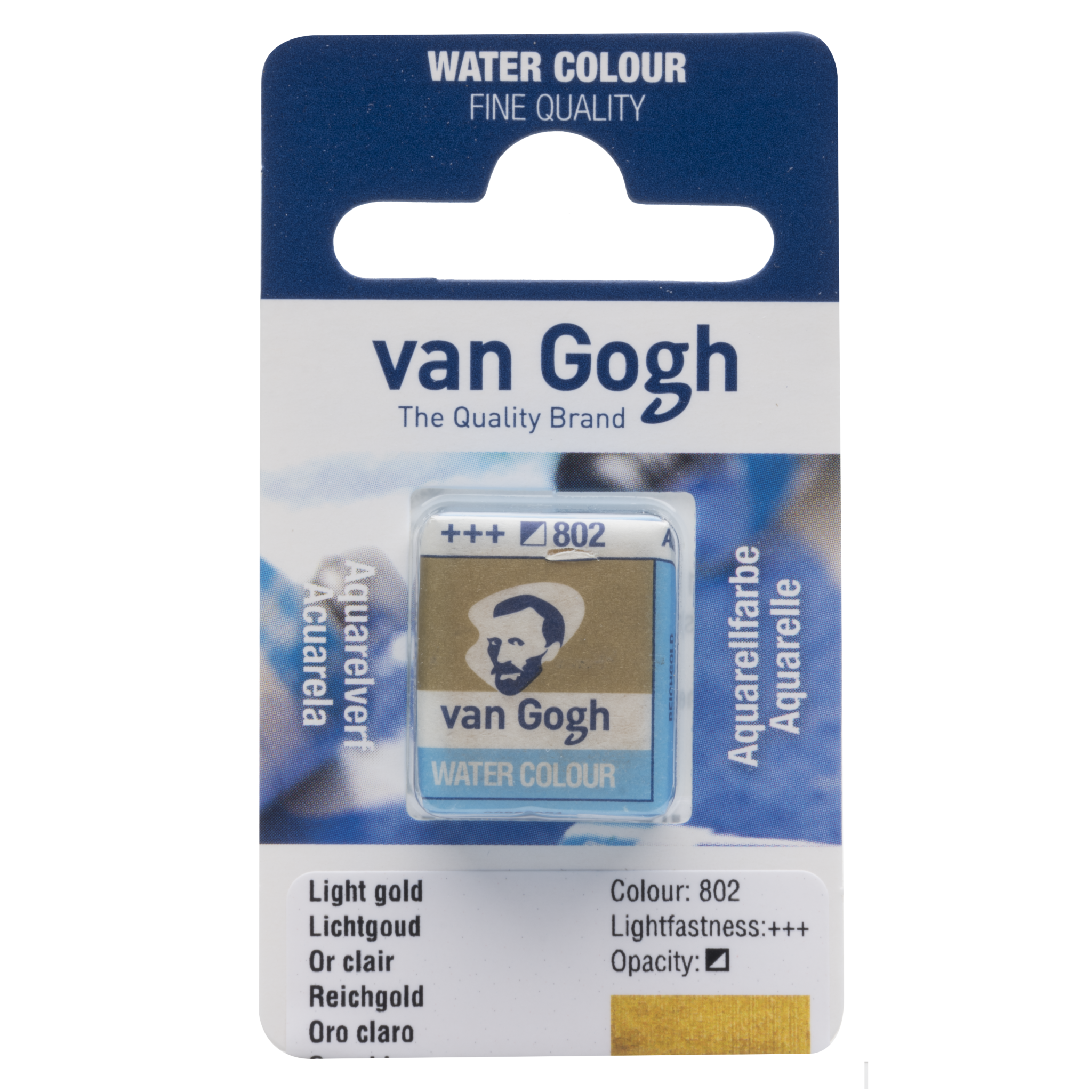 VAN GOGH Peinture aquarelle Godet Or Clair 802