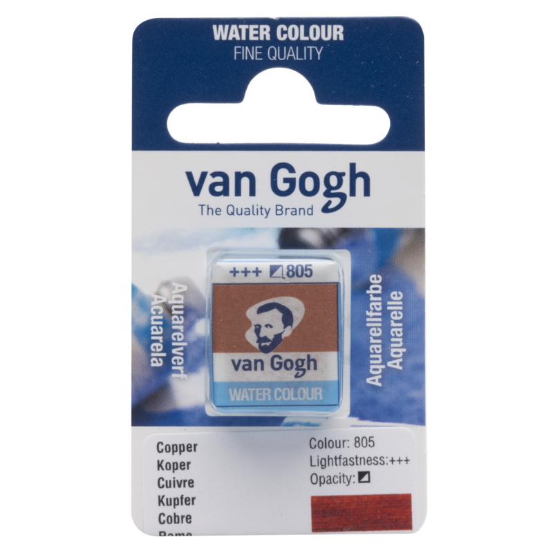 VAN GOGH Peinture aquarelle Godet Cuivre 805