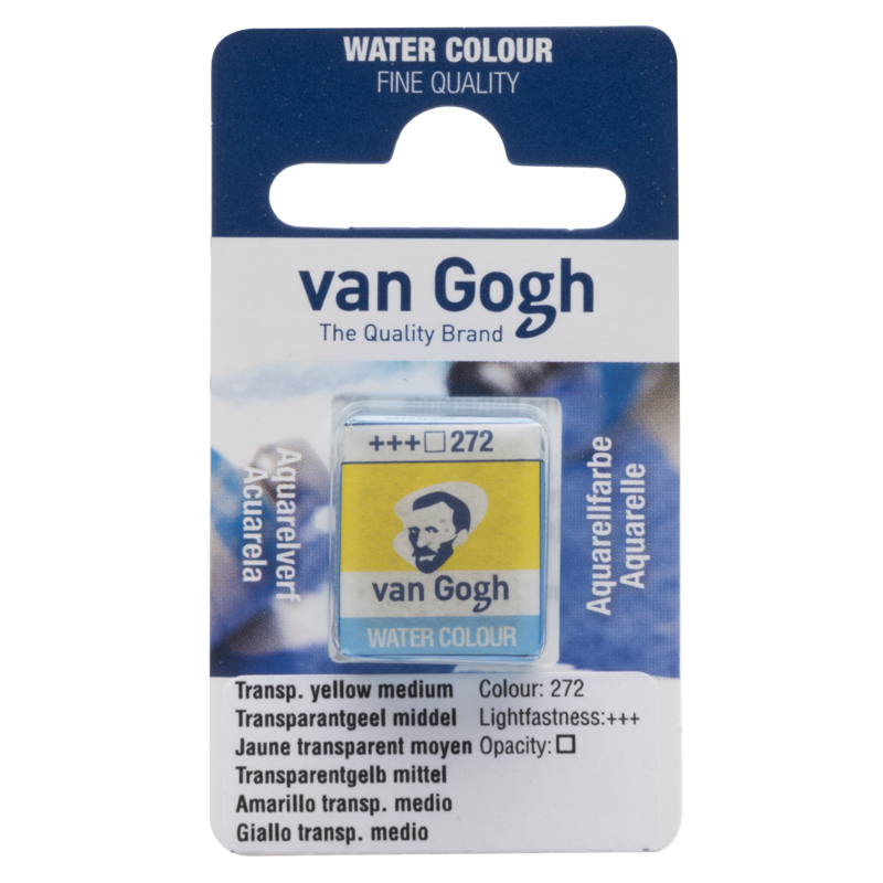 VAN GOGH Peinture aquarelle Godet Jaune Transparent Moyen 272