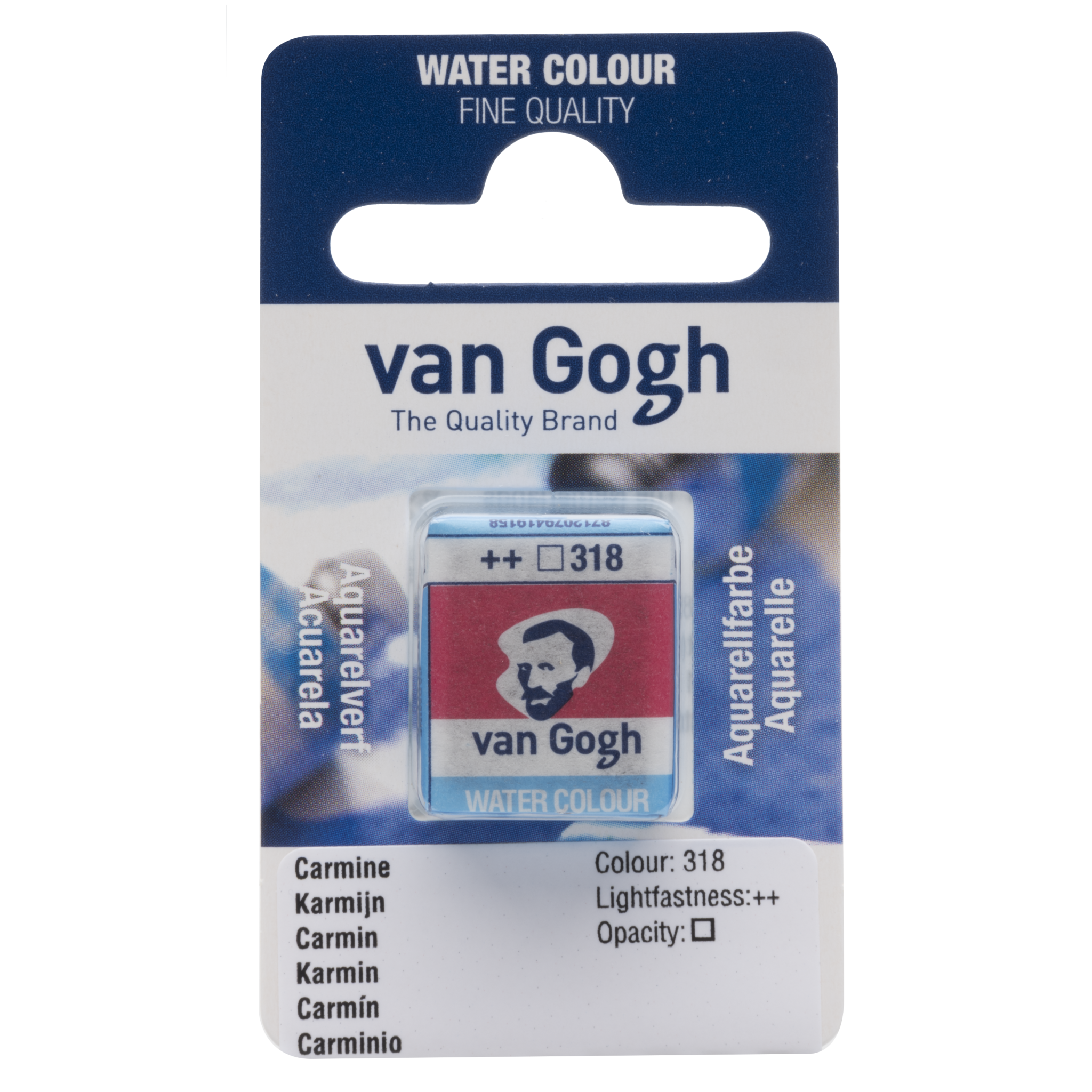 VAN GOGH Peinture aquarelle Godet Carmin 318