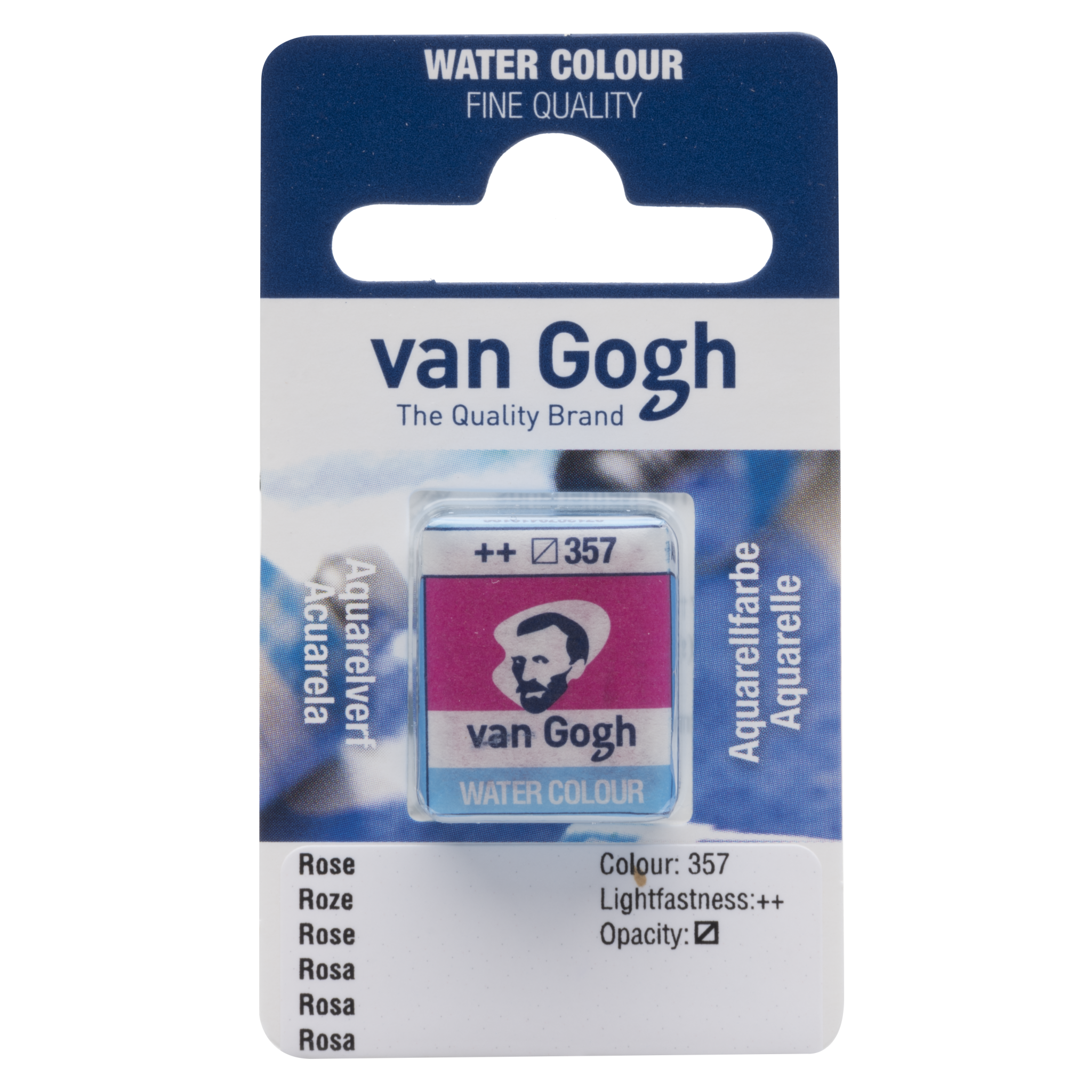 VAN GOGH Peinture aquarelle Godet Rose 357