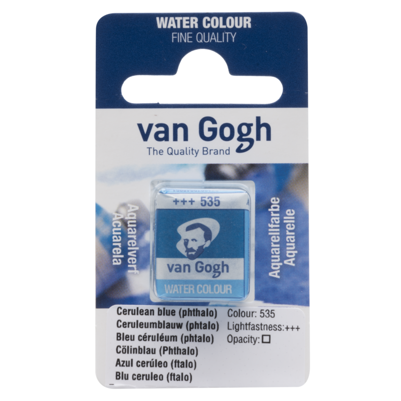 VAN GOGH Peinture aquarelle Godet Bleu Céruléum (Phtalo) 535