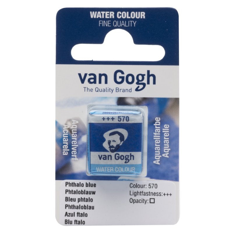 VAN GOGH Peinture aquarelle Godet Bleu Phtalo (Primaire) 570