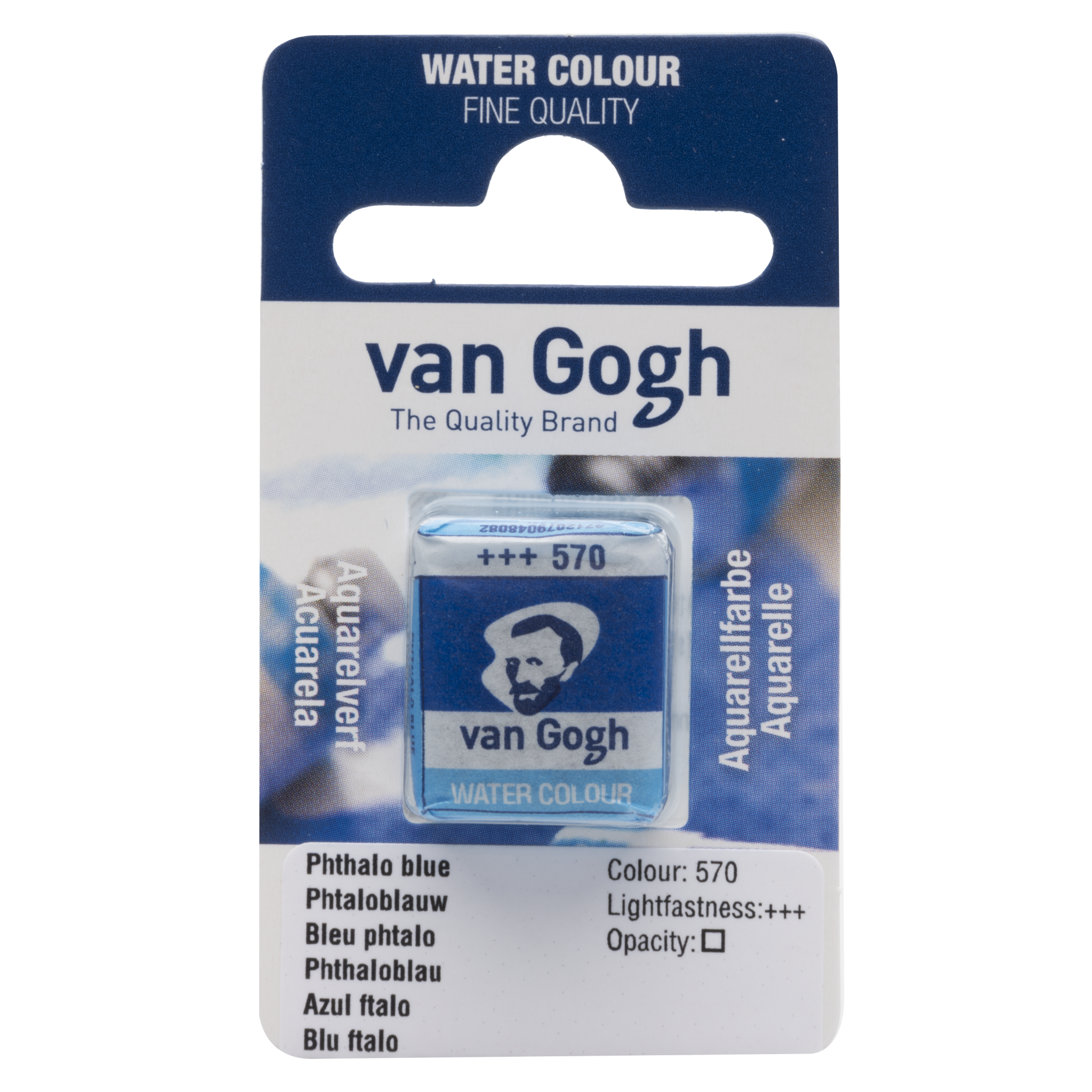 VAN GOGH Peinture aquarelle Godet Bleu Phtalo (Primaire) 570