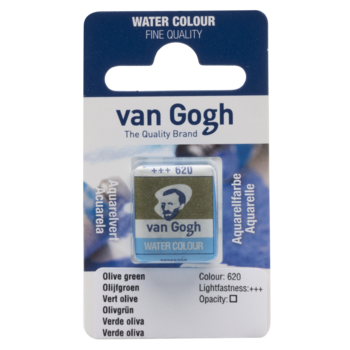 VAN GOGH Peinture aquarelle Godet Vert Olive 620