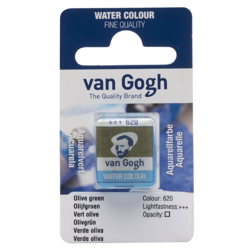 VAN GOGH Peinture aquarelle Godet Vert Olive 620